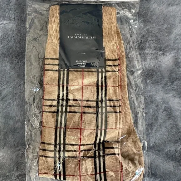 Burberry Traditional Plaid Dress Socks - Picture 1 of 4